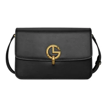 GOLDLION Cow Leather Crossbody Bag Shoulder Bag Women's Black/Brown/Off Blue