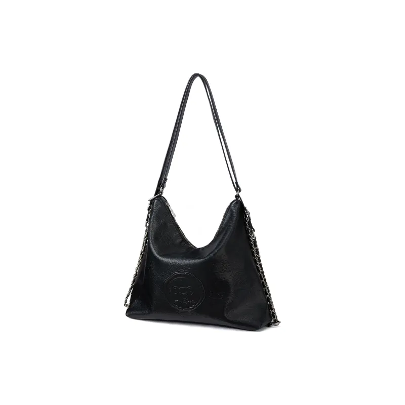 RED DRAGONFLY Polyurethane Synthetic Leather Backpack Shoulder Bag Regular Women's Ecru/Black/Brown-1