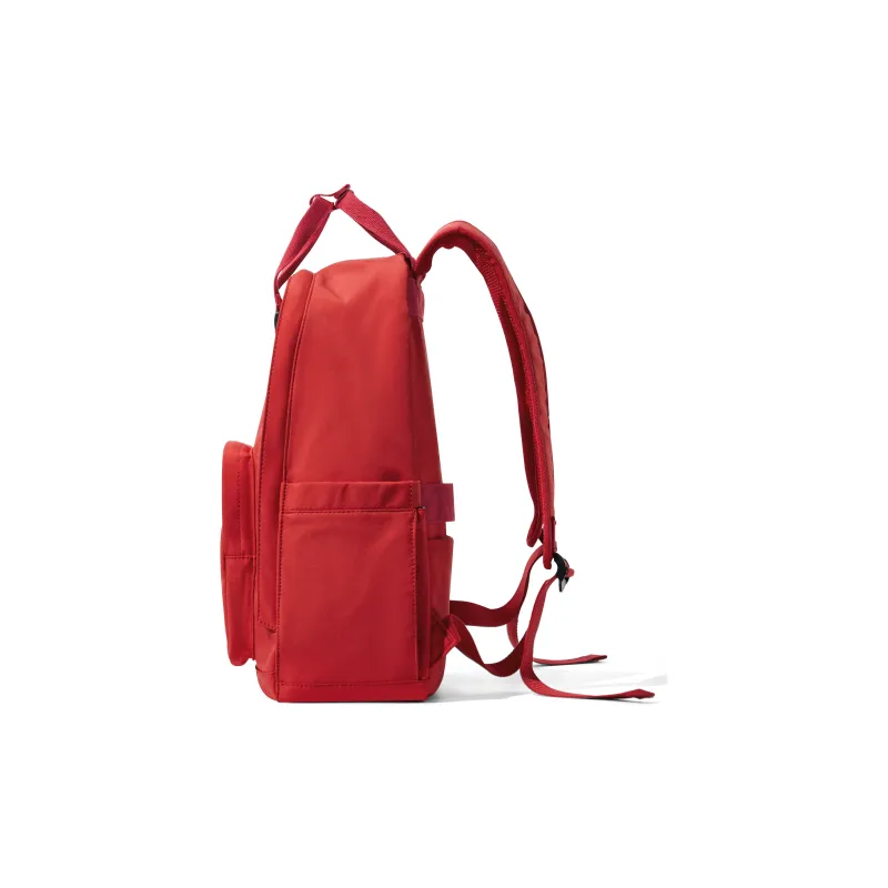 COOWOZ Fabric Backpack Student Backpacks Regular Unisex Ecru/Black/Red/Light Purple-13