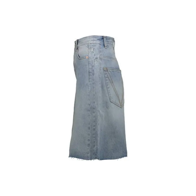 Vetements Wide-Leg Denim Shorts-1