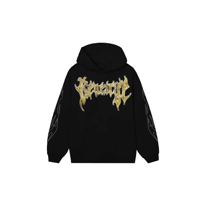 Revenge X City Morgue Grim Reaper Yellow Logo Hoodie-1