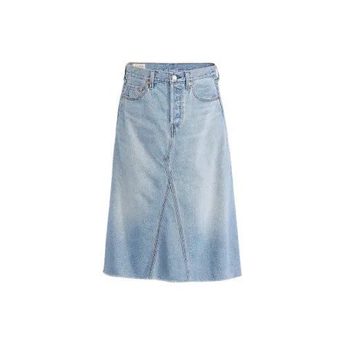 Levis Denim Long Skirts Women's Blue