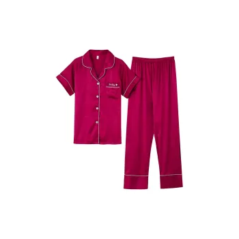The Story Of The Flower Season Pajama Set Women's Fuchsia