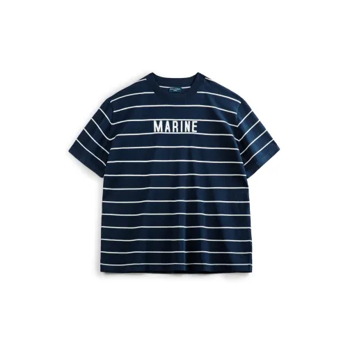 MADEN T-Shirts Men Marine Blue