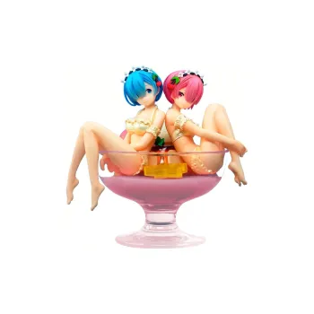 BANPRESTO Rem Glass Factory Zero Starting Life In Another World Tiramisu Glass Rem Bonus Gift Scale Figures