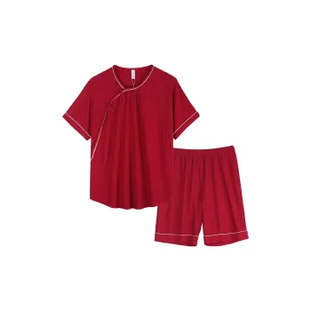 Xuan Liang Pajama Set Women's Maroon