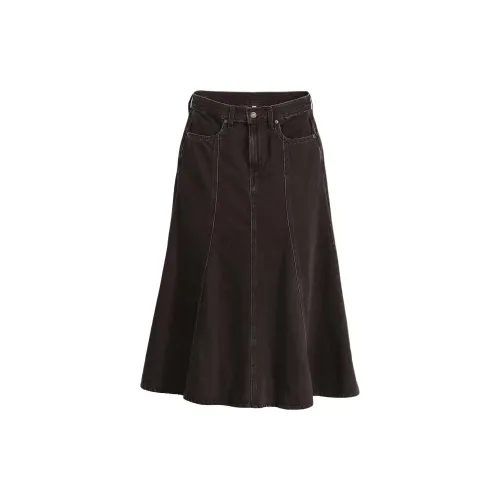 Levis Denim Long Skirts Women's Black