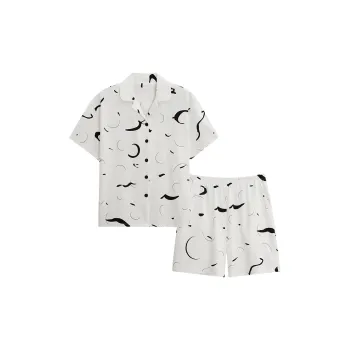 Sha Qian Pajama Set Women's White