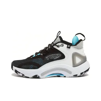 AND1 Scope Cushioning Anti-Slip And Wear-Resistant Support Mid-Top Basketball Shoes Unisex Black White