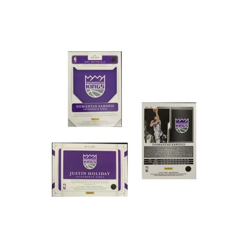PANINI Holliday Sabonis Player Card Product Access Sports Cards 3 Pcs-1
