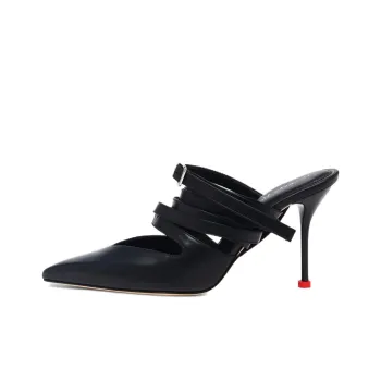 Alexander McQueen Strappy Pointed Toe Mules Women's