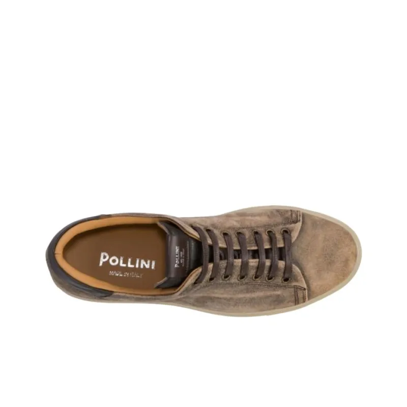 Pollini Low-Top Skateboard Shoes Men's Umber-3