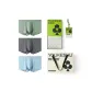 Dark Gray+Mint Green+Light Blue