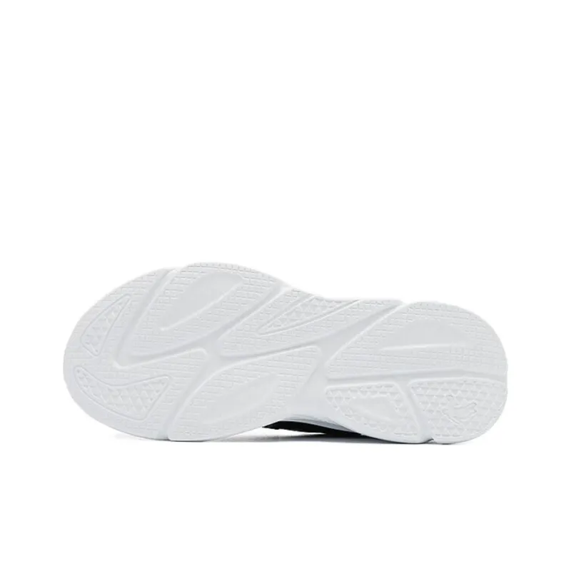 QIAODAN Cushioning, Wear Resistant Low Top Running Shoes Men's Black White-6