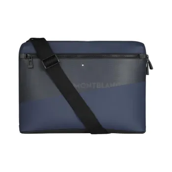 MONTBLANC Cow Leather Computer Laptop Protective Case Storage Bag Handbag Men's Blue