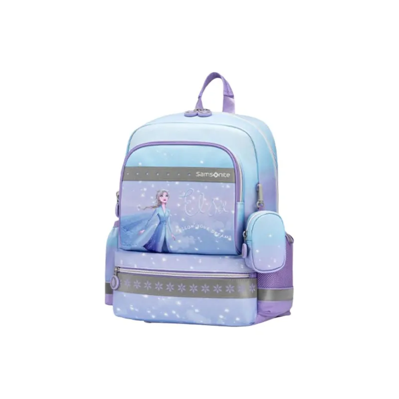 SAMSONITE Fabric Backpack Medium Size Kids' Light Blue-1