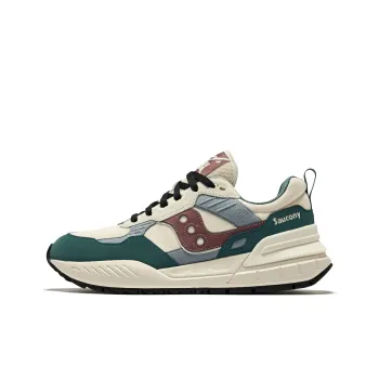 Saucony Shadow 5000 Anti Slip Wear Resistant Low Top Running Shoes Unisex Beige Red