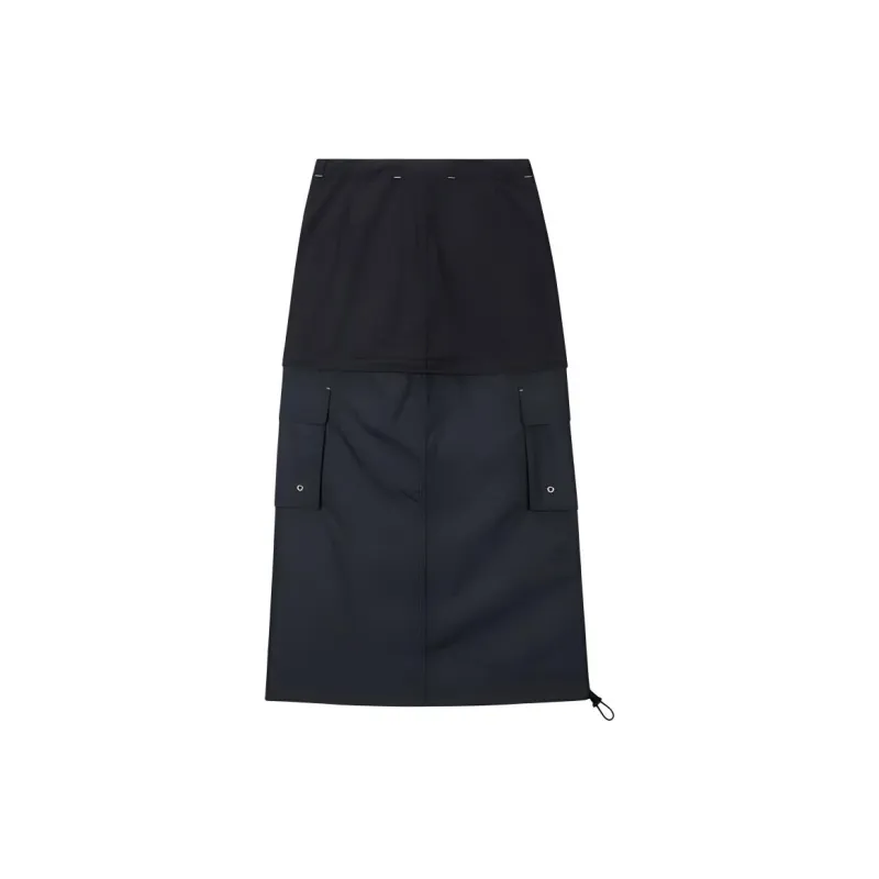 Converse x Martine Ali Casual Long Skirts Women's Black-1