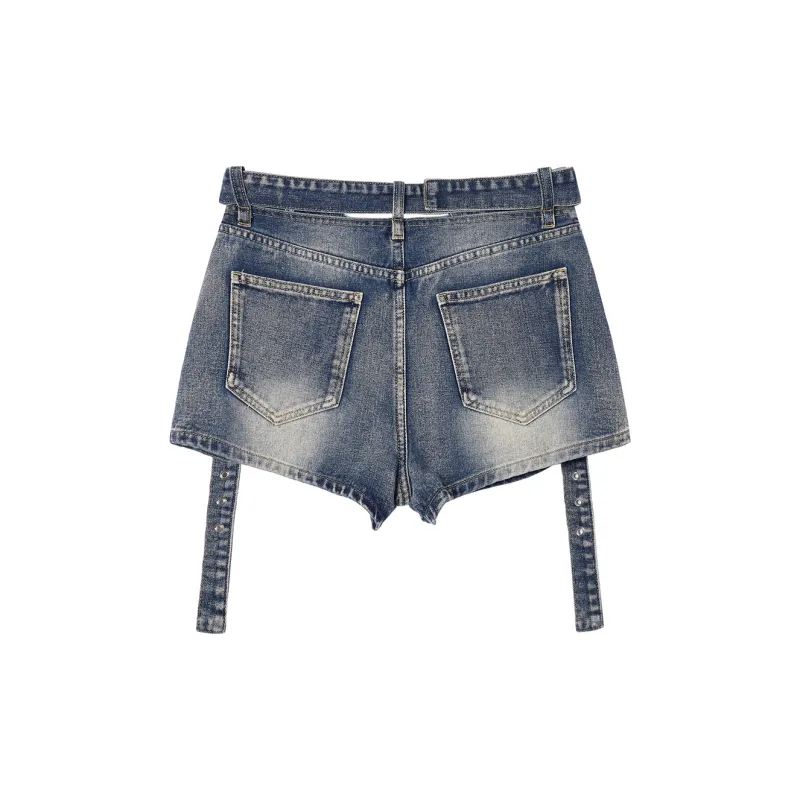 EPTISON WOMAN Denim Shorts Women's Denim Blue-1