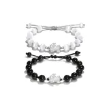 Pi Xiu Couple Bracelets [Black/White]