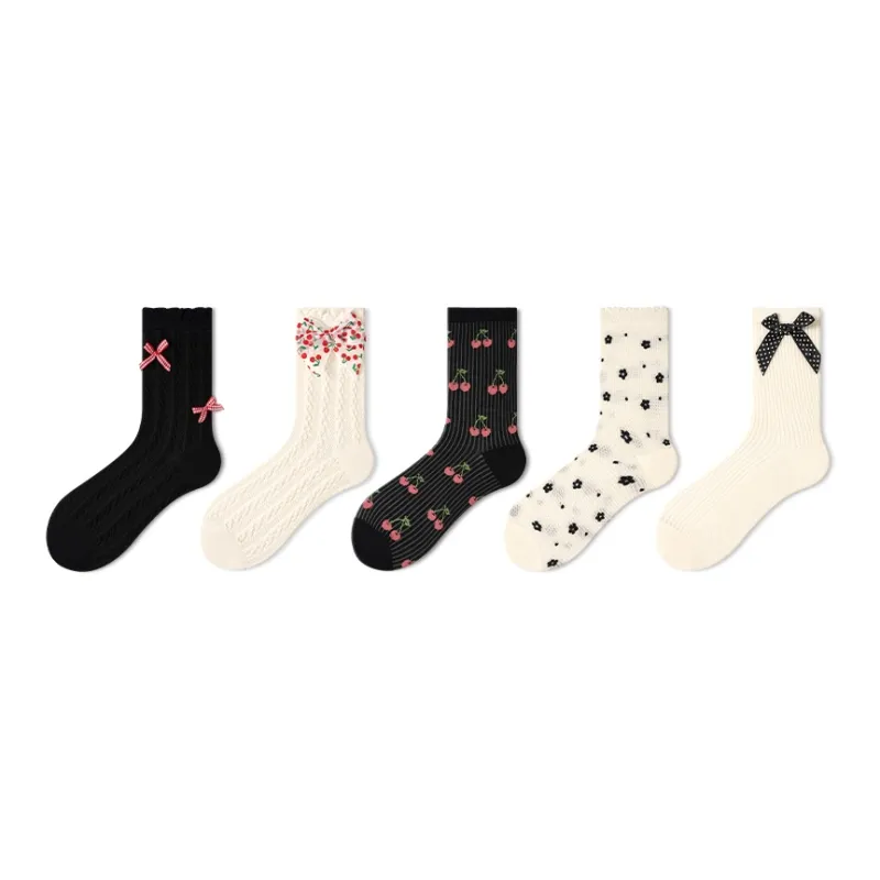 Primeet Mid Calf Socks Spring And Summer Women's Single Pack-12