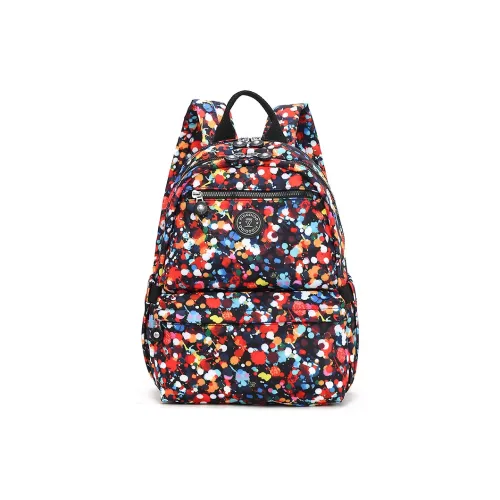 FIDO DIDO Backpacks Ink Splatter Black