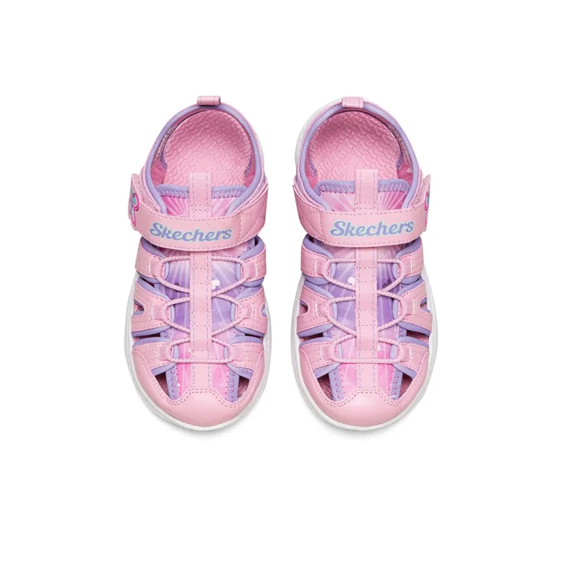 Skechers Kids Slip Resistant, Abrasion Resistant, Breathable Children's Sandals Pink Teenagers-3