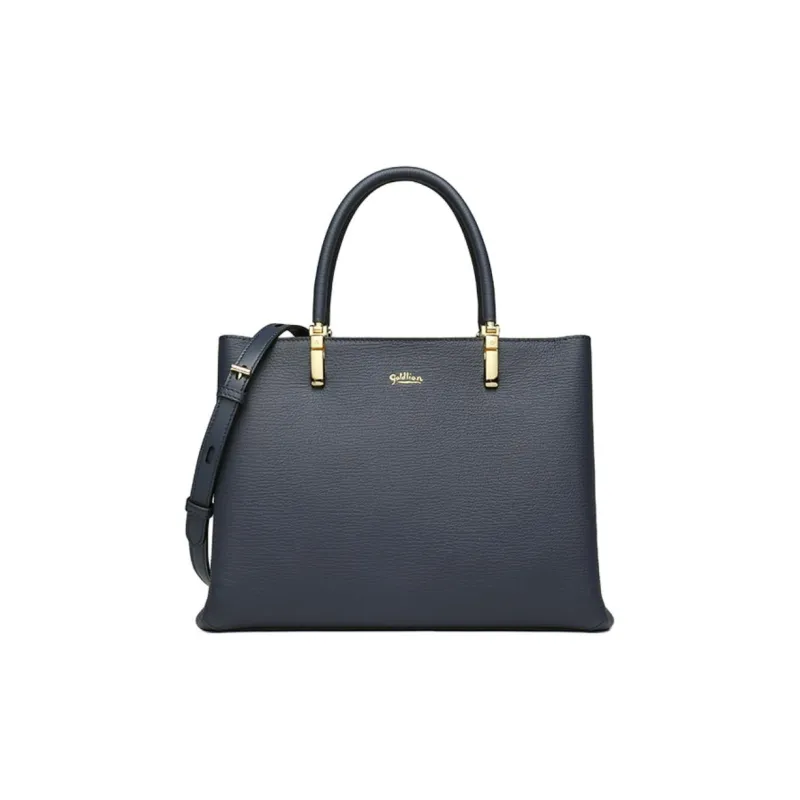 GOLDLION Cow Leather Bonded Synthetic Leather Portable Crossbody Bag Shoulder Bag Women's Blue/Black/Apricot-11