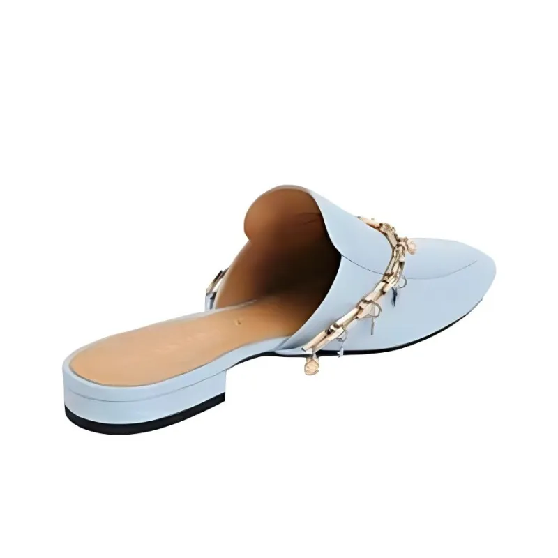 STELLA LUNA Wrap-toe Slippers Women's Blue-3