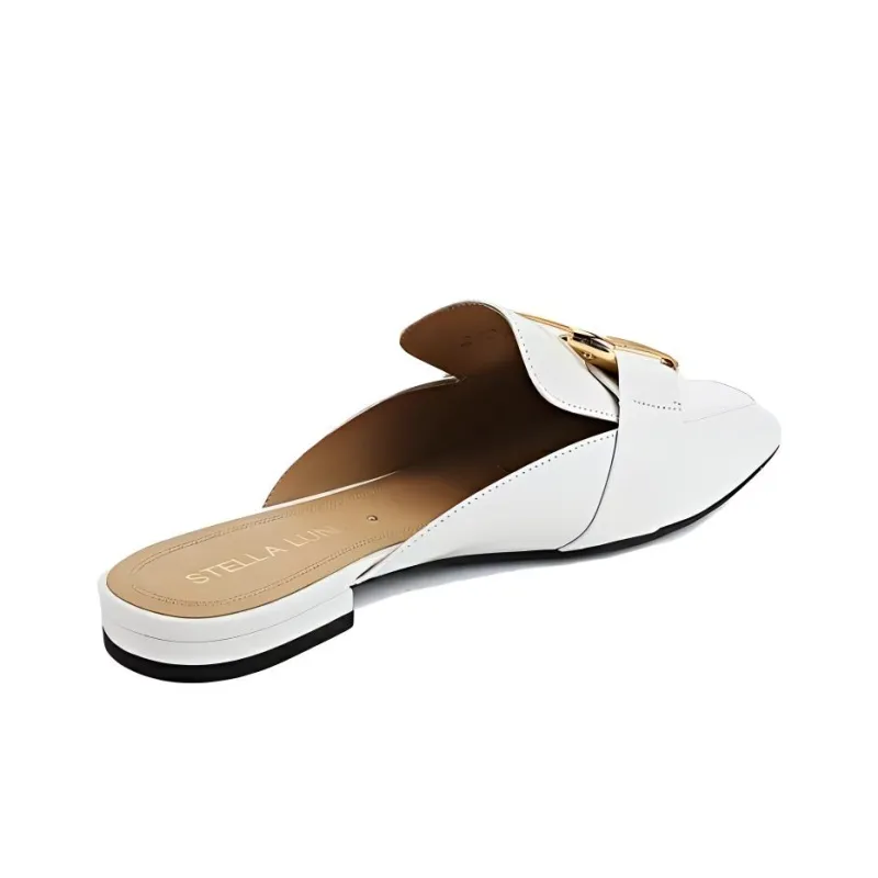 STELLA LUNA Wrap-toe Slippers Women's White-3