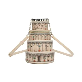 Vendula PU Shoulder Bag, Crossbody Bag Medium Size Women's Beige