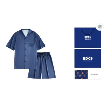 Peninsula City Pajama Set Men's Gift Box Set Blue Twilight
