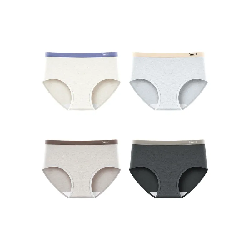 Flowers In Water Underpants Women's 4 Pack-13