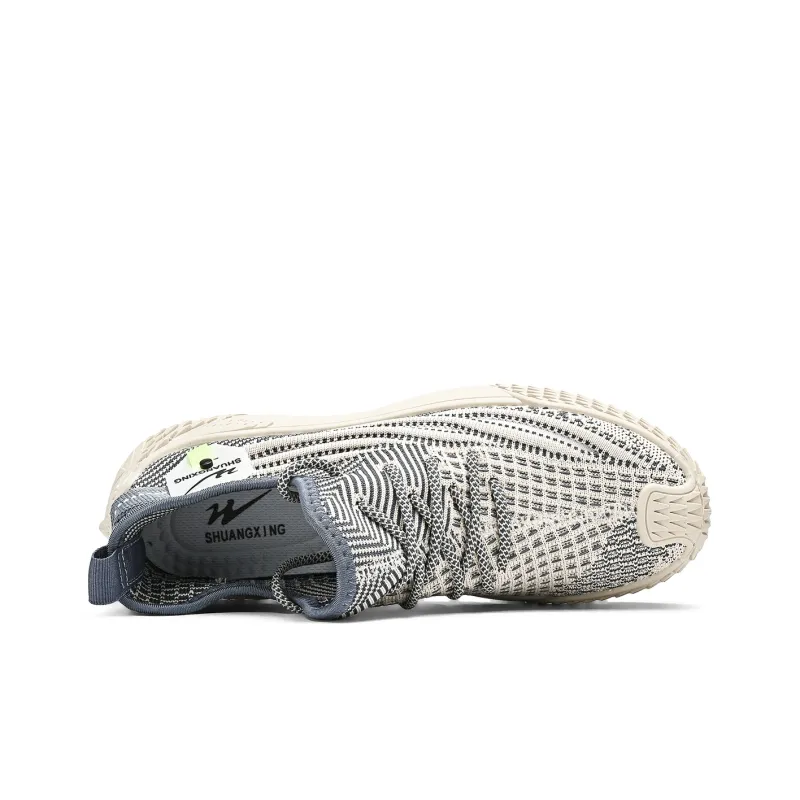 Binary Low Top Running Shoes Men's Gray-4