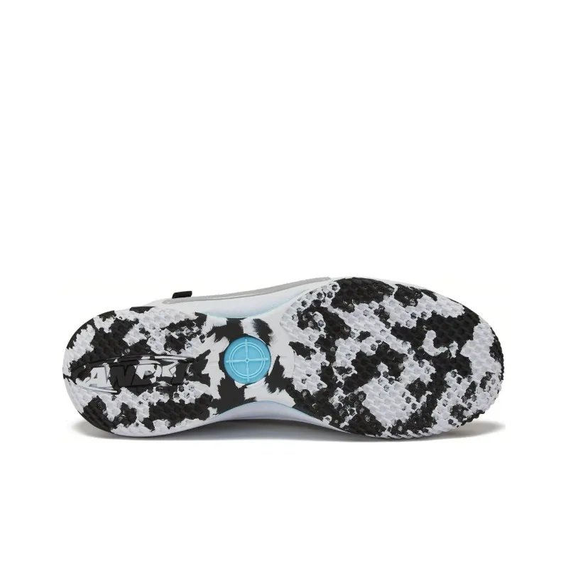 AND1 Scope Cushioning Anti-Slip And Wear-Resistant Support Mid-Top Basketball Shoes Unisex Black White-3