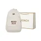 White+Charm+Khaki Shopping Bag