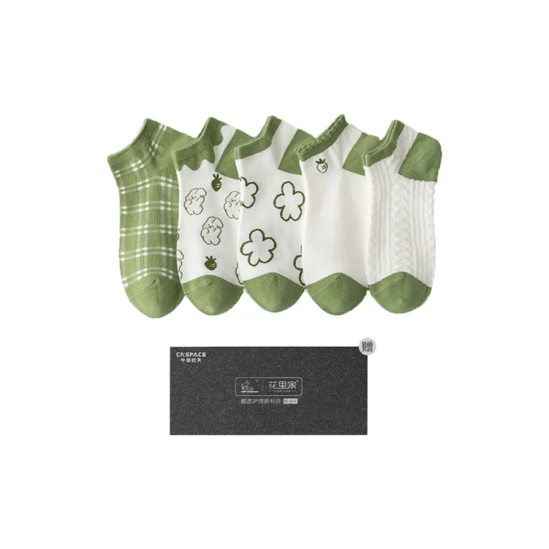Flowers In The House Ankle Socks Women's 5 Pack-8