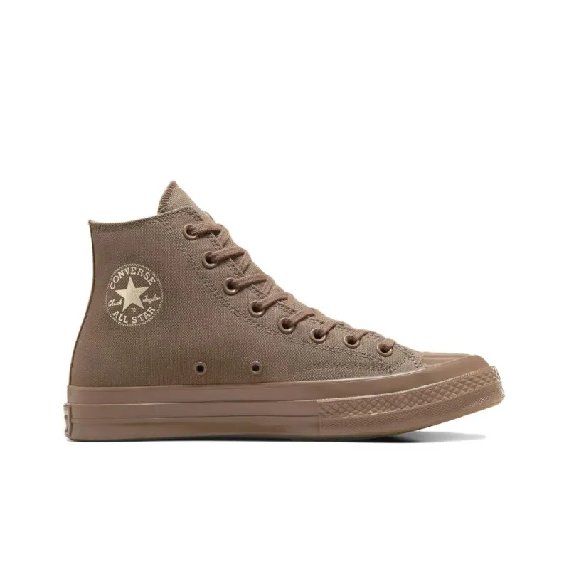 Converse Chuck 70 Anti Slip And Wear Resistant Height Increasing High Top Canvas Shoes Unisex Brown-1