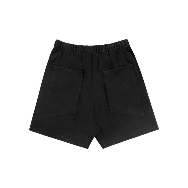 ARNODEFRANCE Casual Shorts Unisex Washed Black-1
