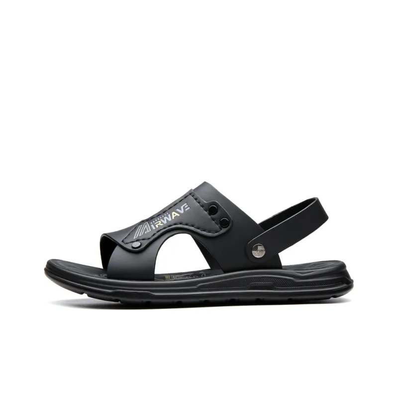 PAMATE Beach Sandals Men Gray, Black-11