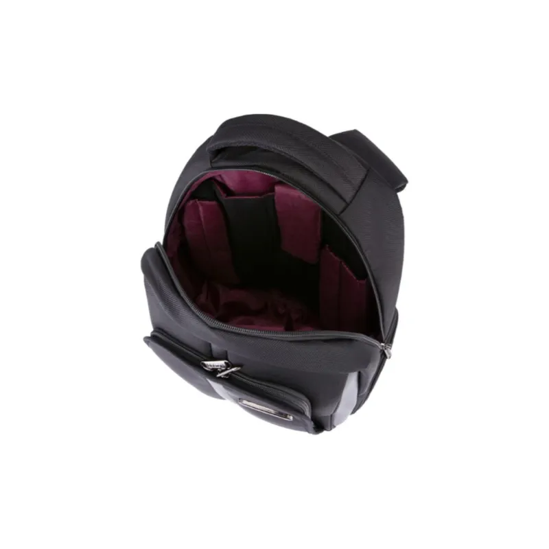 Diplomat Fabric Backpack Medium Size Unisex Black-3