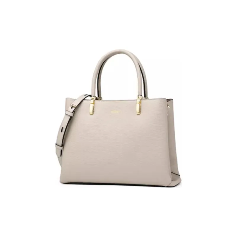 GOLDLION Cow Leather Bonded Synthetic Leather Portable Crossbody Bag Shoulder Bag Women's Blue/Black/Apricot-6