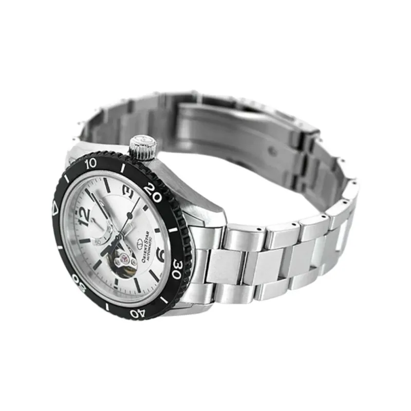 ORIENT STAR Automatic Mechanical Movement Stainless Steel Strap Watch Men's Watches Silver Dial-2