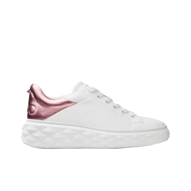 Jimmy Choo Diamond Low Top Casual Shoes Women's White-1