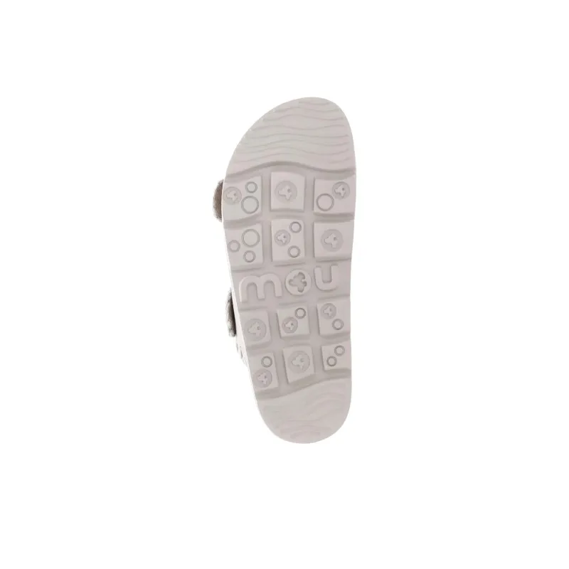 MOU Rubber Sole Abrasion Resistant Slide Slippers Women's Beige-3