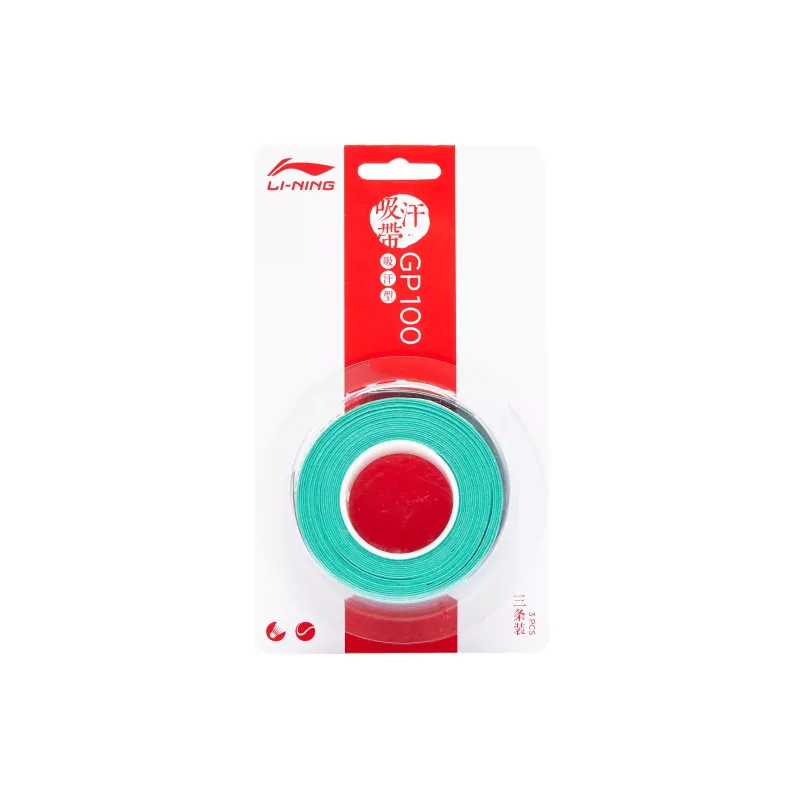 LiNing Badminton Grip Tape PU Polyurethane Badminton Racket Thin 3 Pack-0