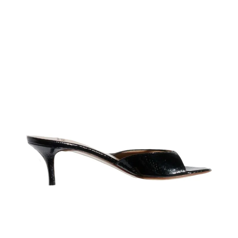 FRANCESCO RUSSO Slide Slippers 5.5cm Women's Black-1