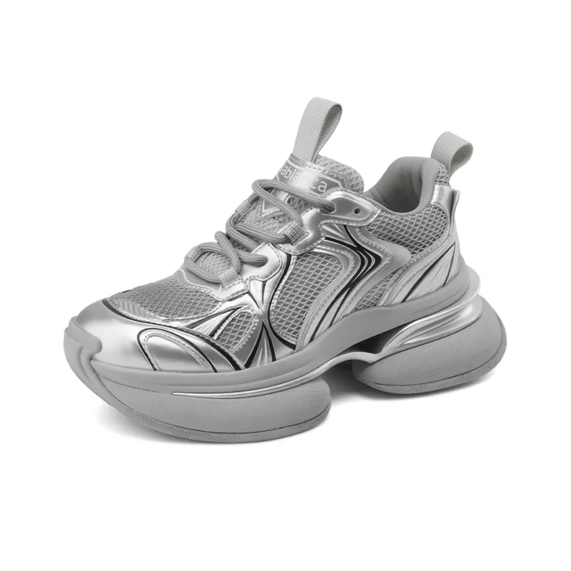 Rosa Bianca Cushioning Height Increasing Low-Top Chunky Sneakers Women's-10