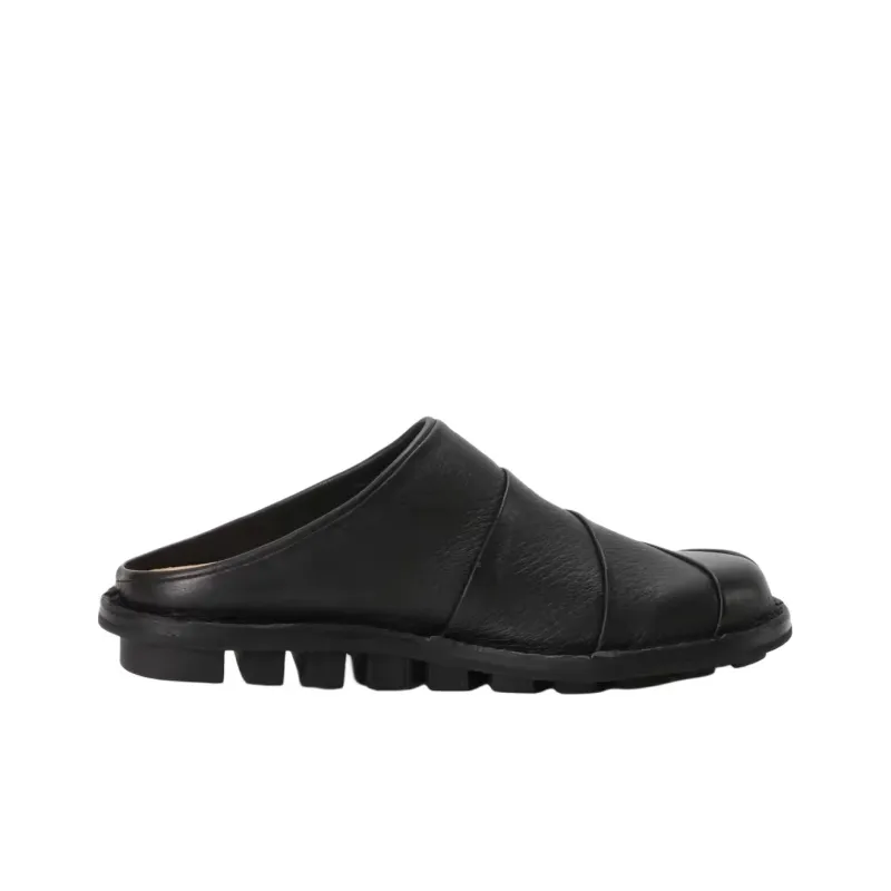 Trippen Wrap-toe Slippers Women's Black-1