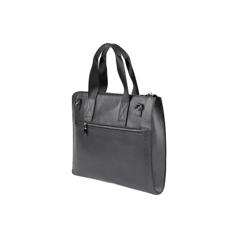 DOSRFINI Genuine Leather Cow Leather Handbag Laptop Bag Briefcase Men's-4